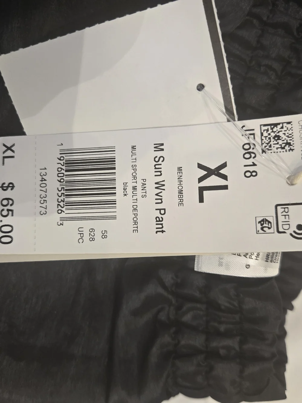 Adidas Black Cargo Windbreaker Track Pants with White Stripes